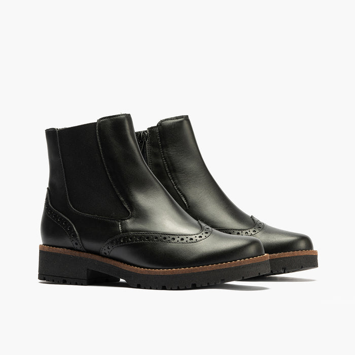 pitillos Botín Chelsea en Napa mujer color negro En línea