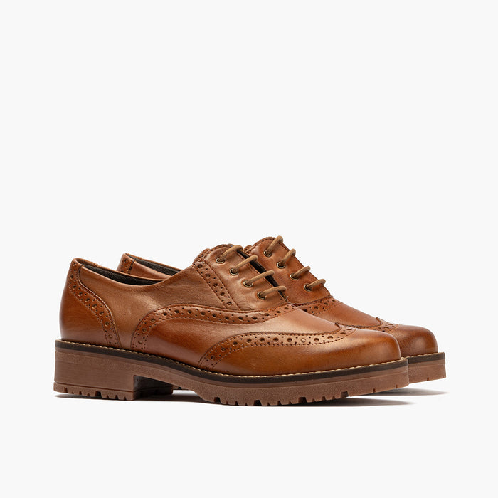 pitillos Zapato Inglés en Napa mujer color cuero Outlet online