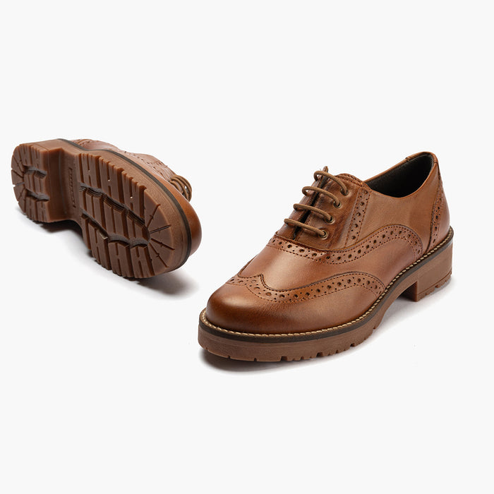 pitillos Zapato Inglés en Napa mujer color cuero Outlet online