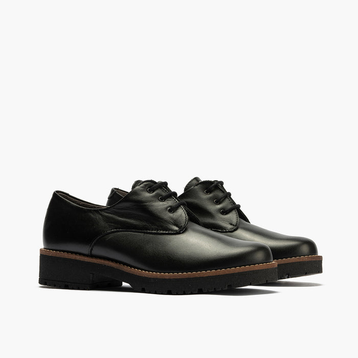pitillos Blucher en Napa para mujer color negro Rebajas de fábrica
