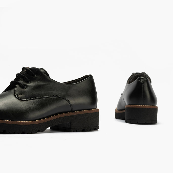 pitillos Blucher en Napa para mujer color negro Rebajas de fábrica