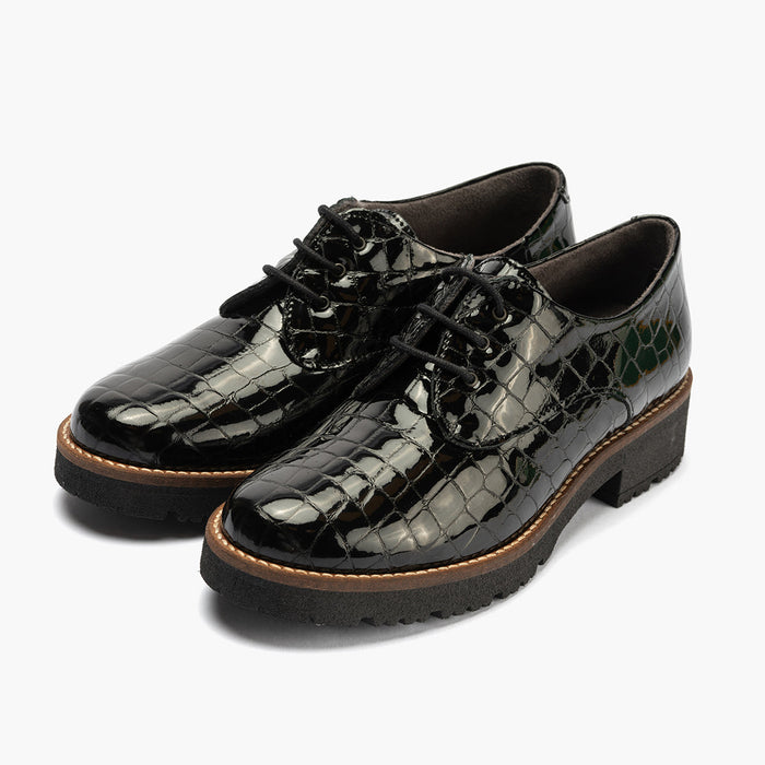 pitillos Blucher en Coco mujer color negro Descuento