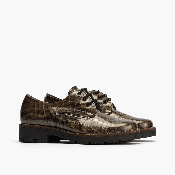 pitillos Blucher en Coco para mujer color humo Tienda