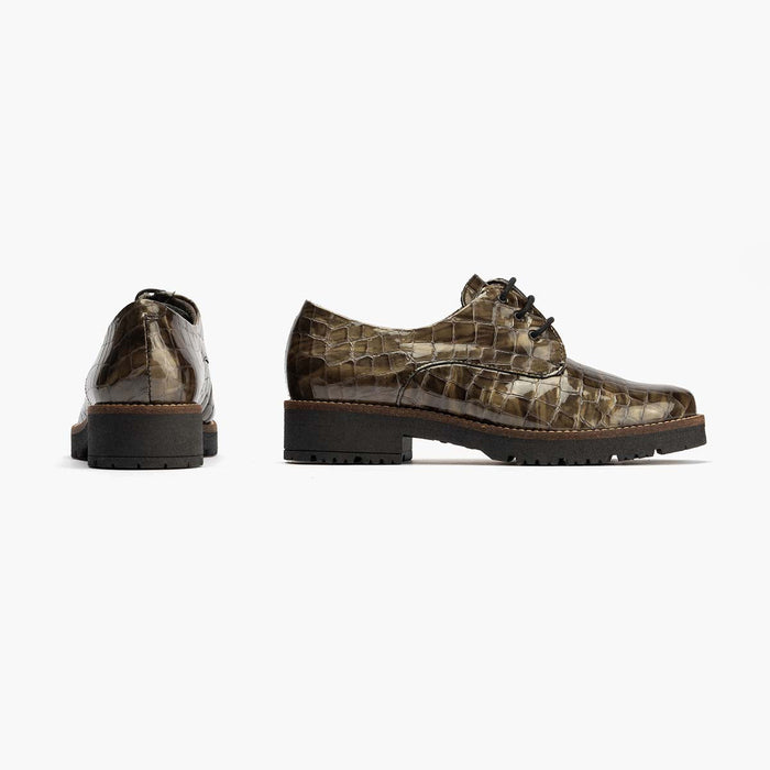 pitillos Blucher en Coco para mujer color humo Tienda