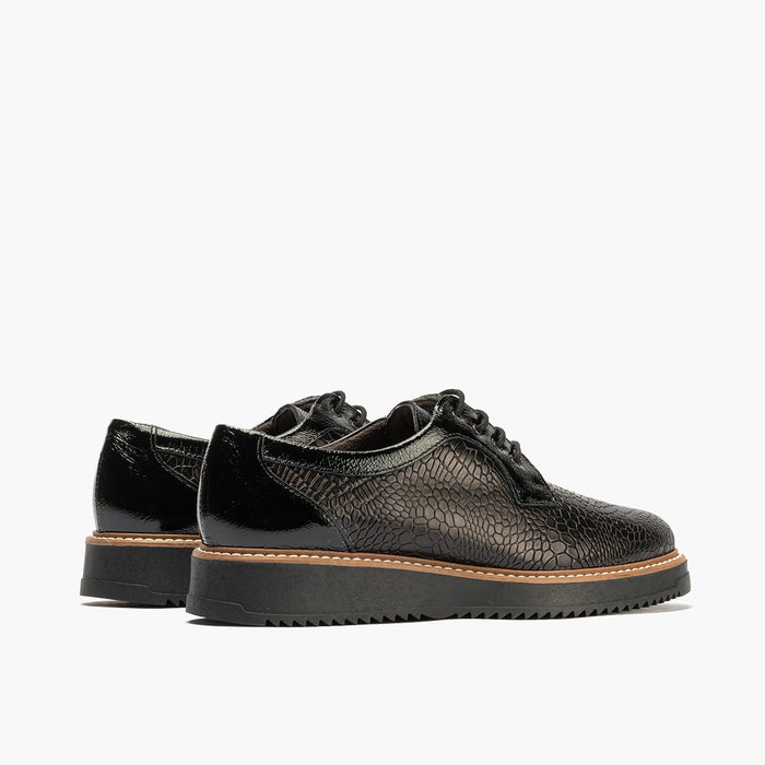 pitillos Blucher Combinado de mujer color negro Rebajas online