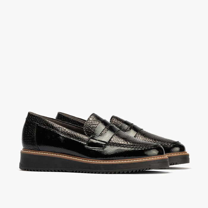 pitillos Mocasín Combinado mujer color negro