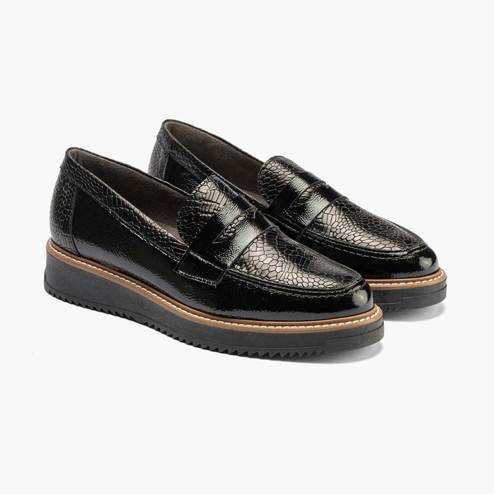 pitillos Mocasín Combinado mujer color negro Envío gratis