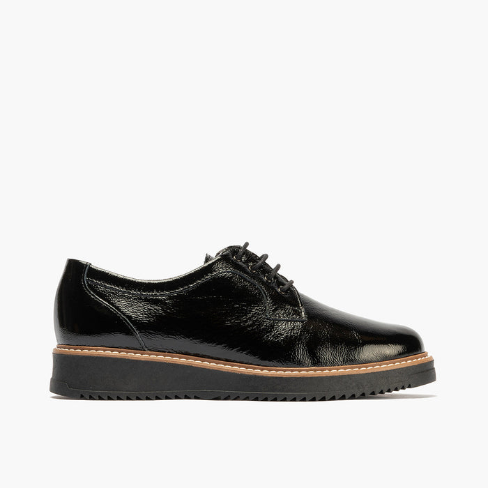 pitillos Blucher en Charol mujer color negro