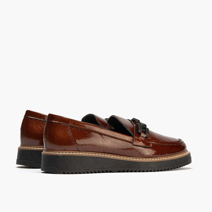 pitillos Mocasín Adorno de mujer color cuero Último día