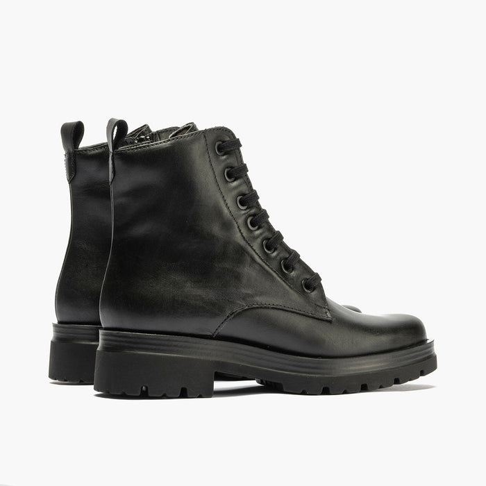 pitillos Bota Militar en Napa para mujer color negro Precio de fábrica