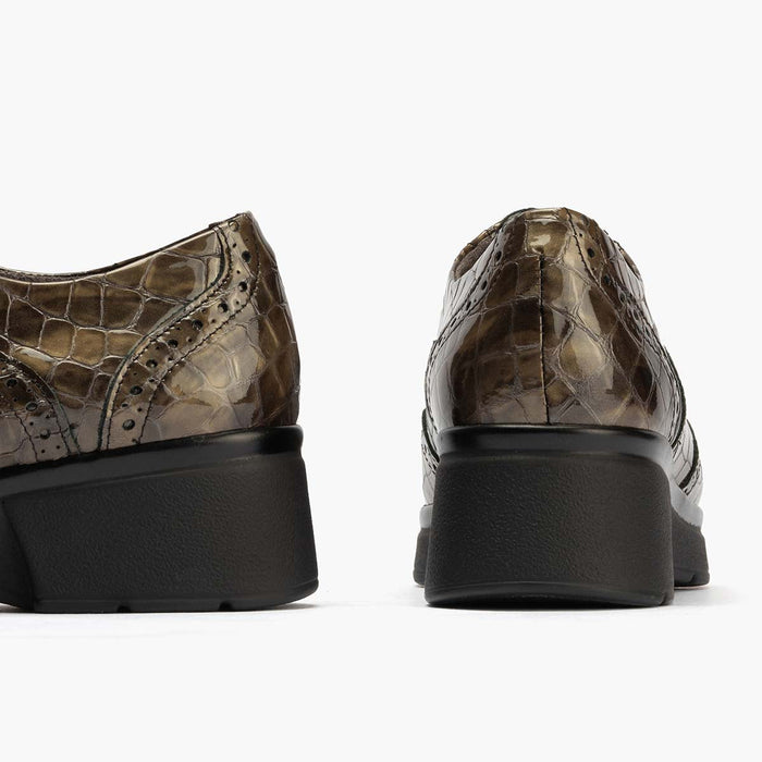 pitillos Zapato Inglés Coco de mujer color humo Promoción trimestral