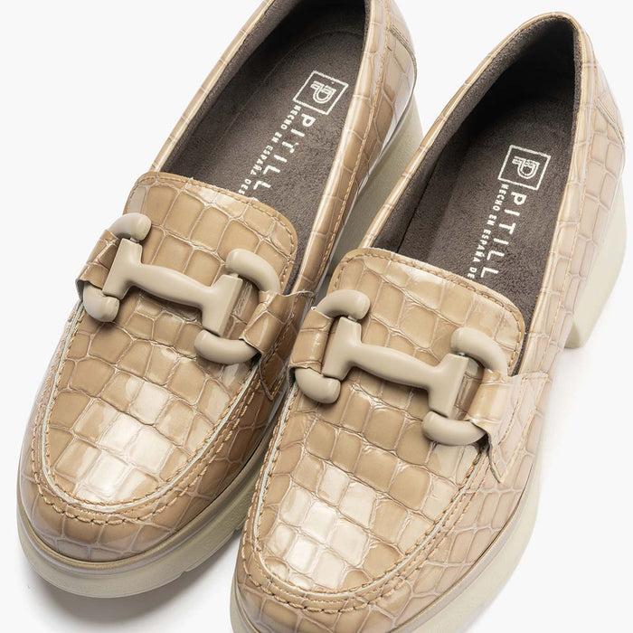 pitillos Mocasín coco mujer color piedra Solo queda un día