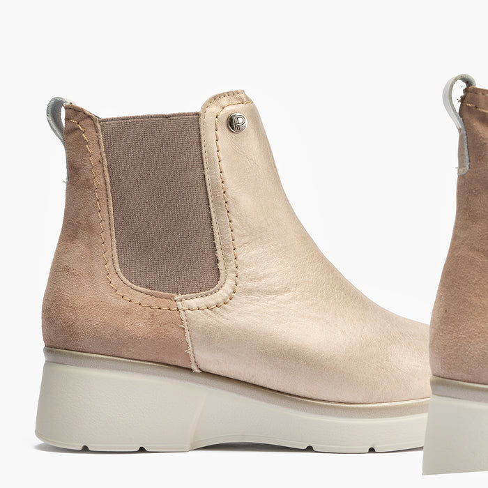pitillos Chelsea de mujer color piedra Liquidación