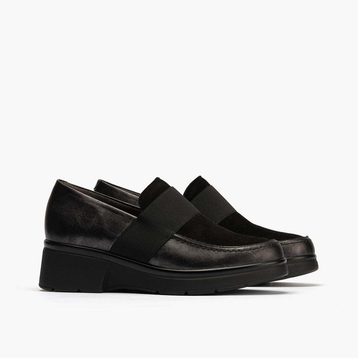pitillos Zapato Abotinado con Elástico mujer color negro
