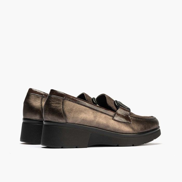 pitillos Mocasín Adorno de mujer color marrón Precios de Black Friday