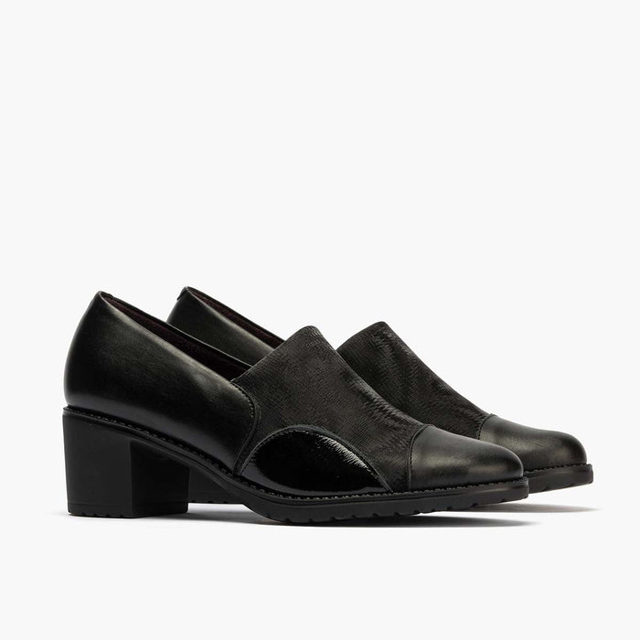 pitillos Zapato Abotinado Lycra para mujer color negro