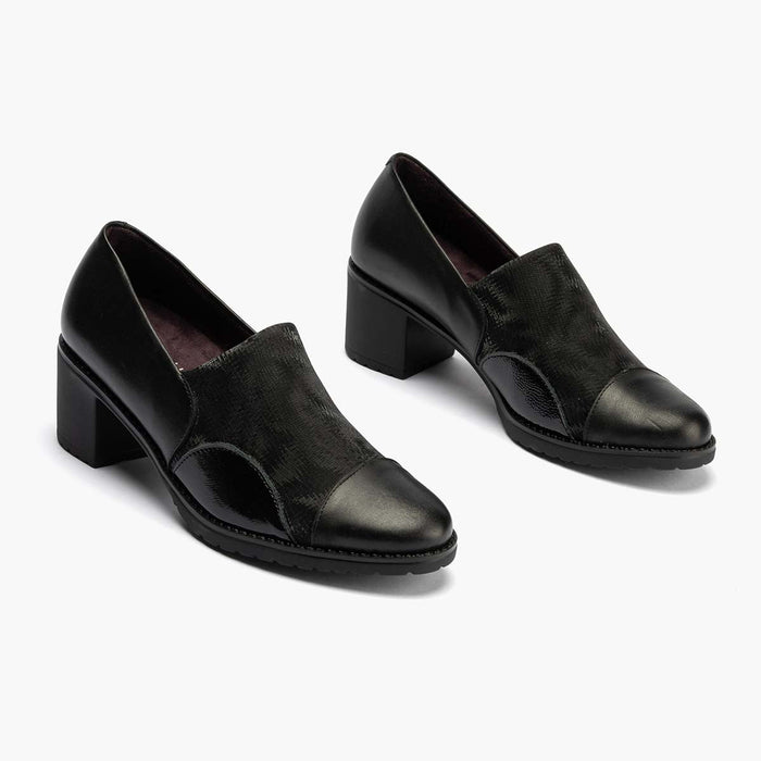 pitillos Zapato Abotinado Lycra para mujer color negro Descuentos del mes