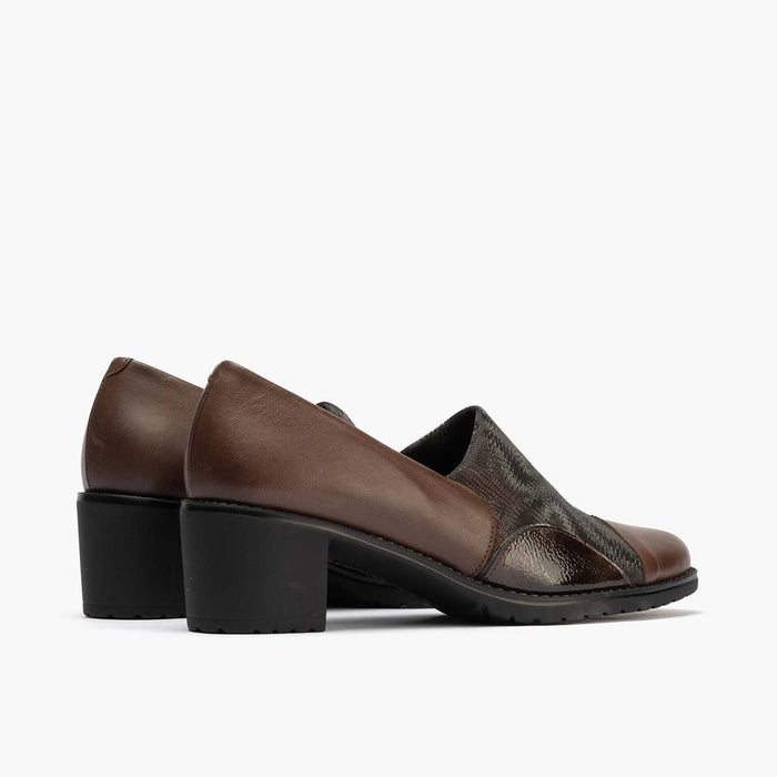 pitillos Zapato Abotinado Lycra para mujer color marrón Oferta exclusiva