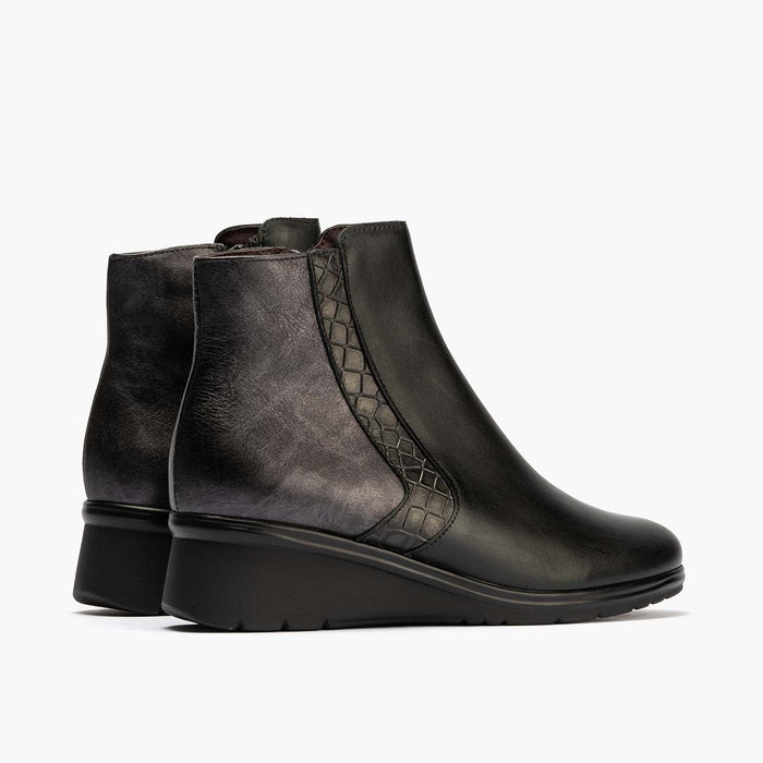 pitillos Botín para mujer color negro Ofertas de temporada