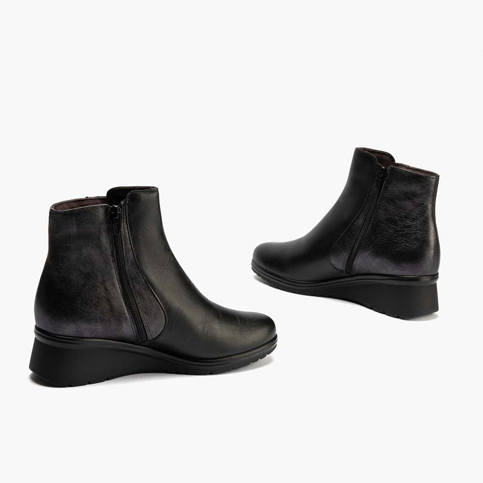 pitillos Botín para mujer color negro Ofertas de temporada