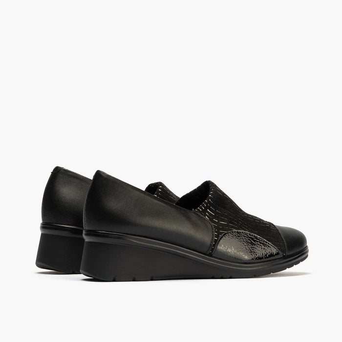 pitillos Zapato Abotinado Lycra para mujer color negro Rebajas de fin de temporada