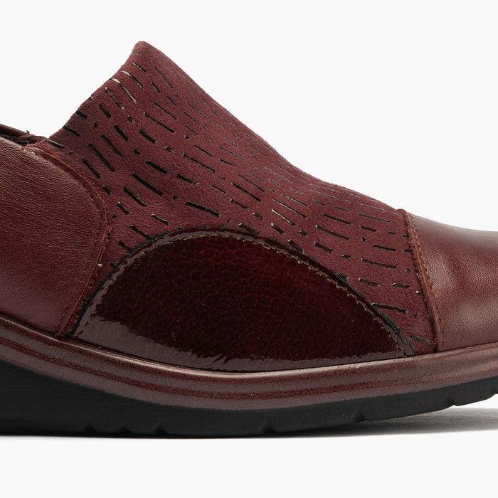 pitillos Zapato Abotinado Lycra para mujer color burdeos Devoluciones gratuitas