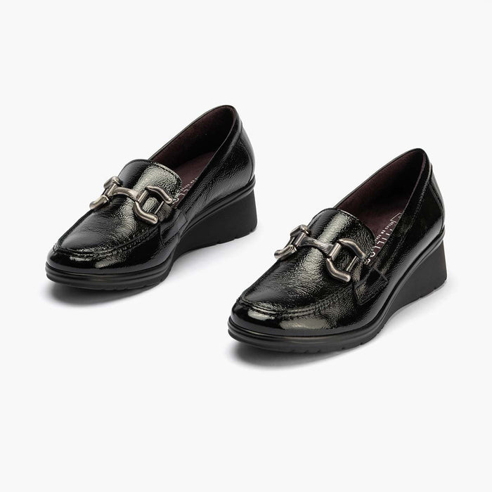 pitillos Mocasín Adorno mujer color negro Outlet online