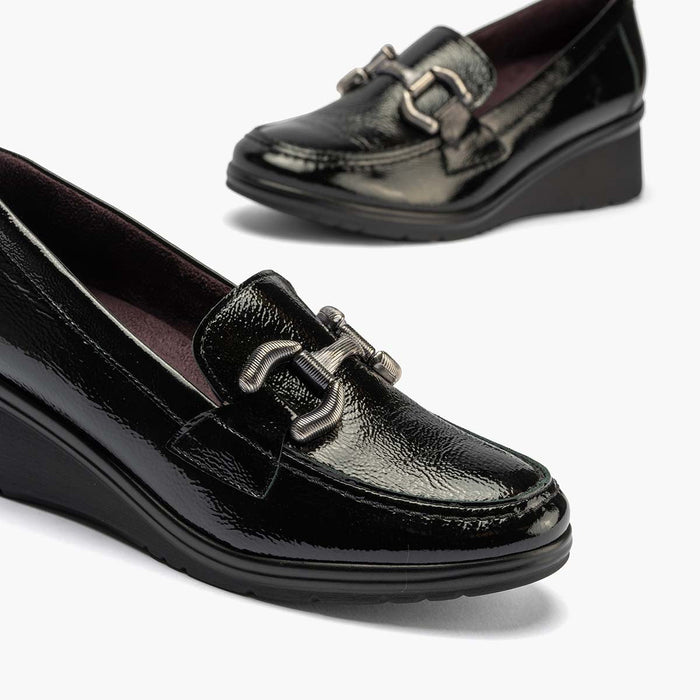 pitillos Mocasín Adorno mujer color negro Outlet online