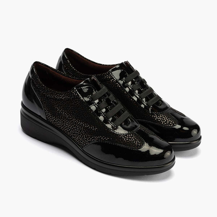 pitillos Zapato Deportivo Elásticos de mujer color negro Los más vendidos
