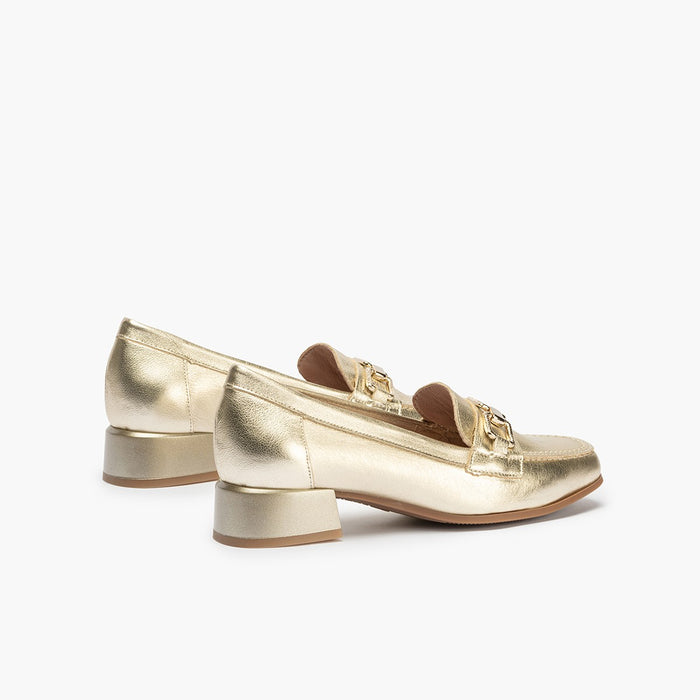 pitillos Zapatos de salón de mujer con adorno cadena metálica DORADO Últimos 3 días