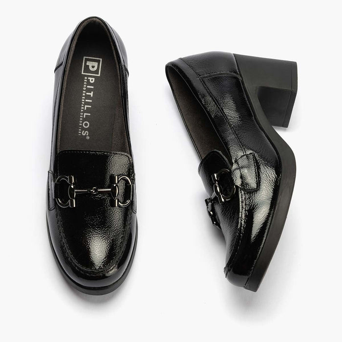 pitillos Mocasín mujer color negro Descuento