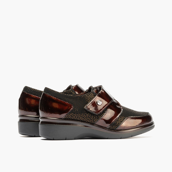 pitillos Blucher Lycra Con Velcro para mujer color marrón Tienda