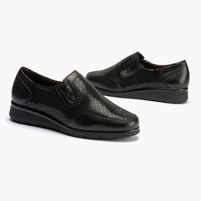 pitillos Manoletina Elásticos mujer color negro Oferta especial