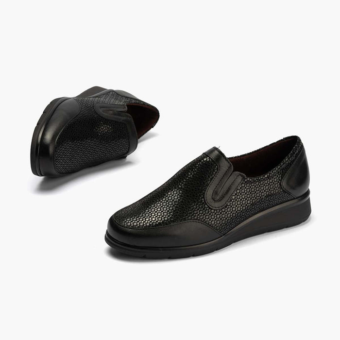 pitillos Manoletina Elásticos mujer color negro Oferta especial