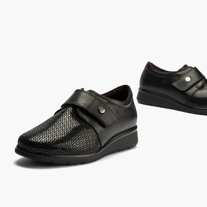 pitillos Blucher Correa mujer color negro Envío gratis