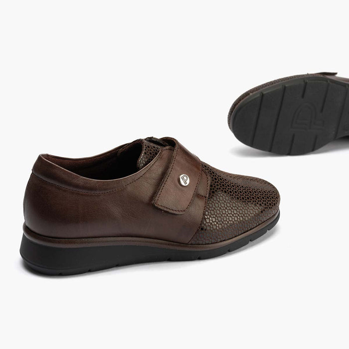 pitillos Blucher Correa para mujer color marrón Últimos 3 días