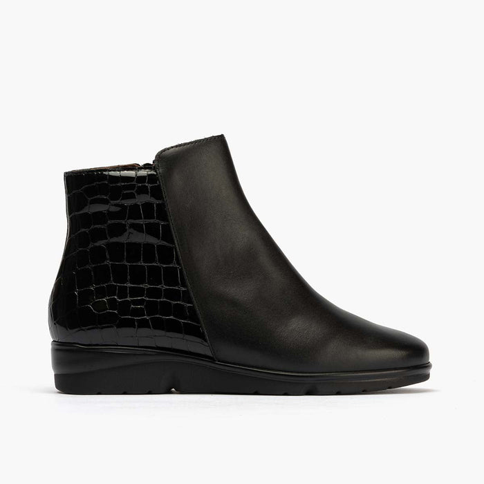 pitillos Botín de mujer color negro
