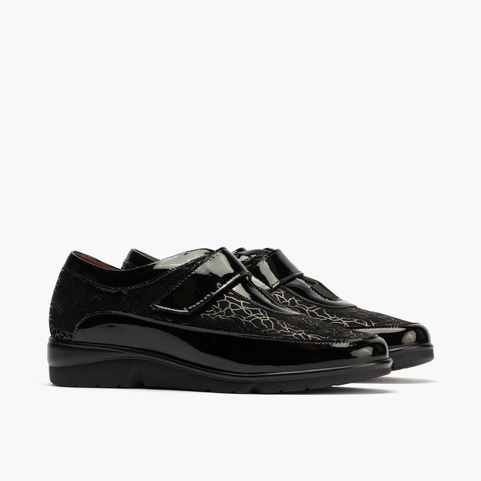 pitillos Zapato Deportivo Velcro de mujer color negro