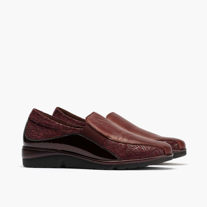 pitillos Manoletina Gucci Elásticos mujer color burdeos