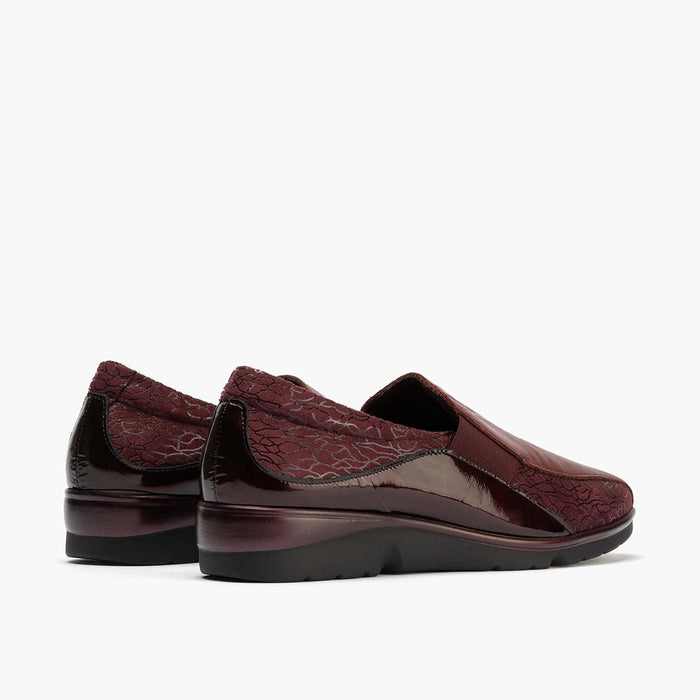 pitillos Manoletina Gucci Elásticos mujer color burdeos Promoción trimestral