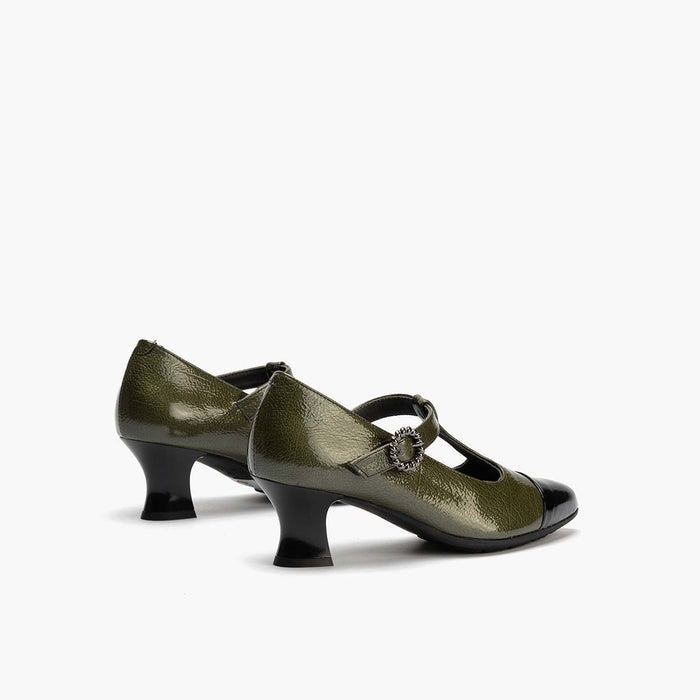 pitillos Gilda Combinado Charol mujer color verde Grandes descuentos