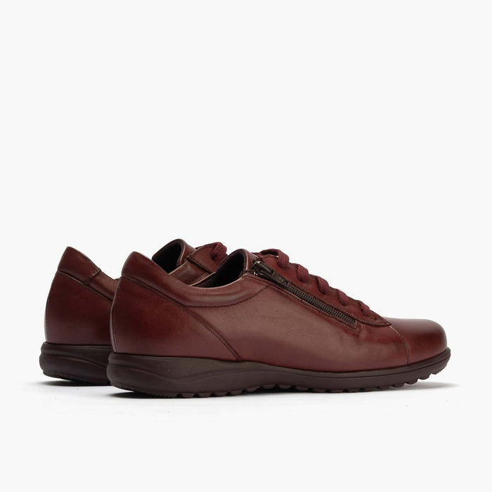 pitillos Zapato Deportivo con Cremallera para mujer color burdeos Precios de Black Friday