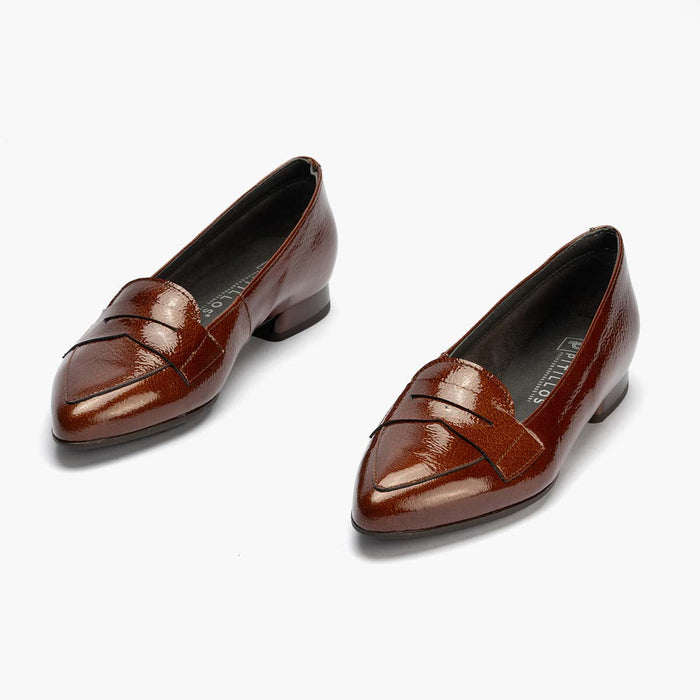 pitillos Mocasín en Charol mujer color cuero Ofertas