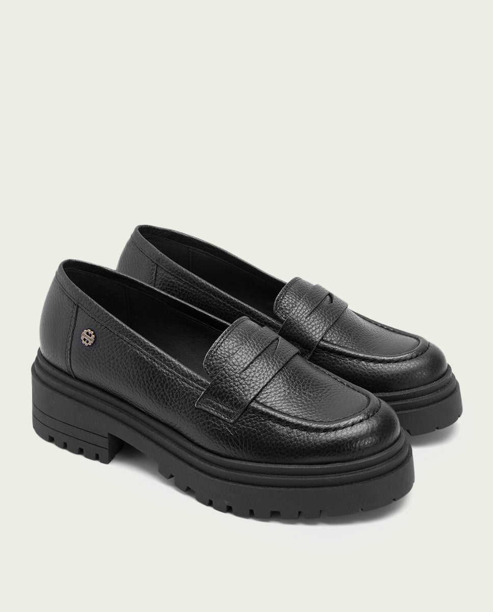 porronet MOCASINES PLANOS NEGROS SAHIRA Superdescuento