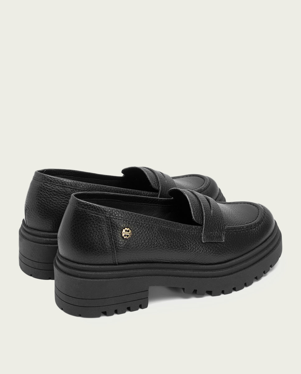 porronet MOCASINES PLANOS NEGROS SAHIRA Superdescuento