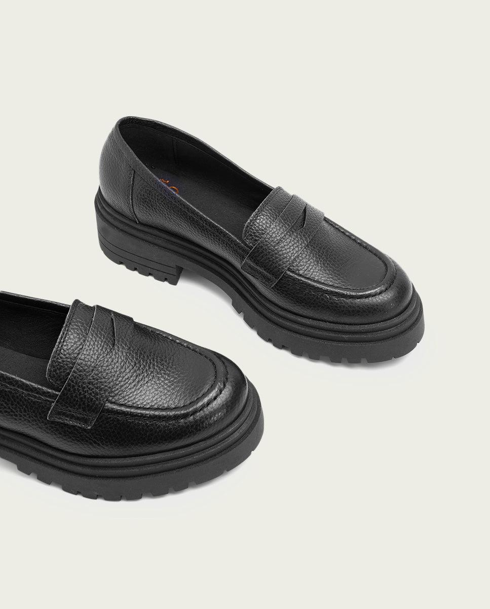 porronet MOCASINES PLANOS NEGROS SAHIRA Superdescuento