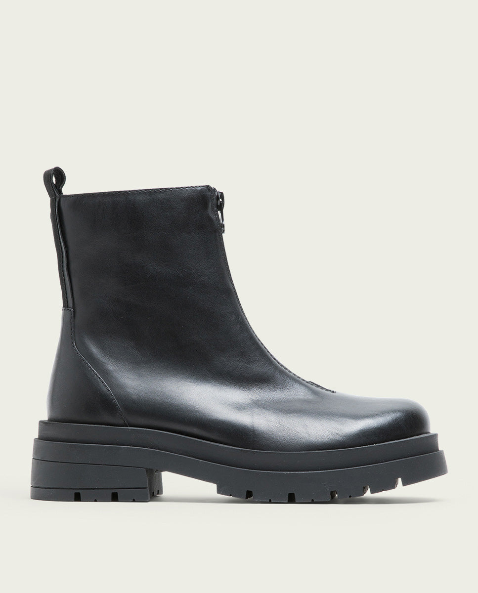 porronet BOTINES TRACK NEGROS PIEL CON CREMALLERA NALA Libre de impuestos