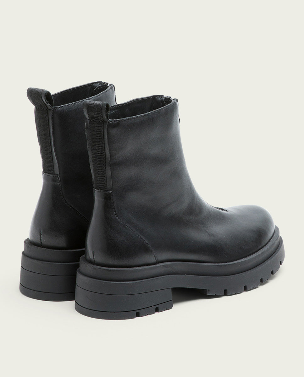 porronet BOTINES TRACK NEGROS PIEL CON CREMALLERA NALA Libre de impuestos