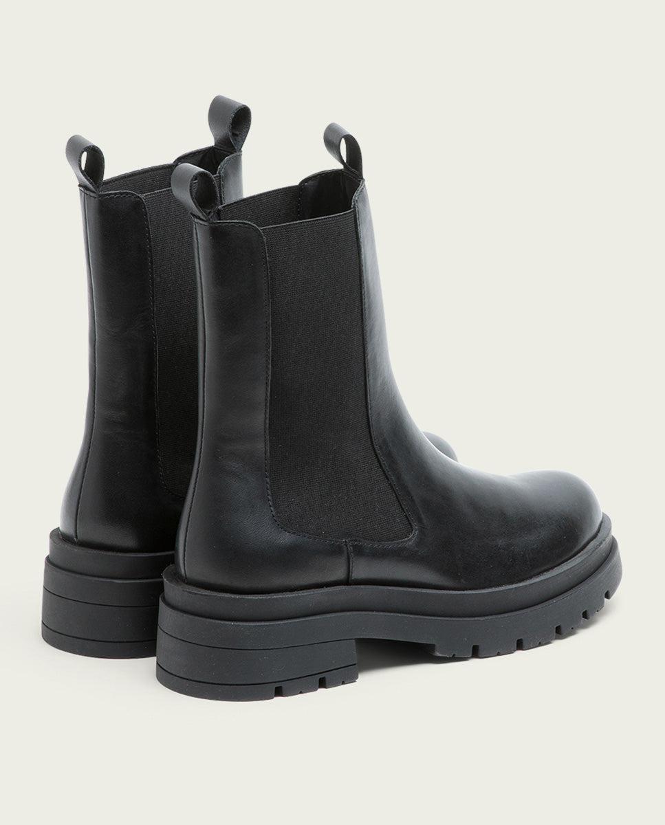 porronet BOTINES TRACK PIEL NEGROS CON ELÁSTICOS NAÍN Descuentos del mes