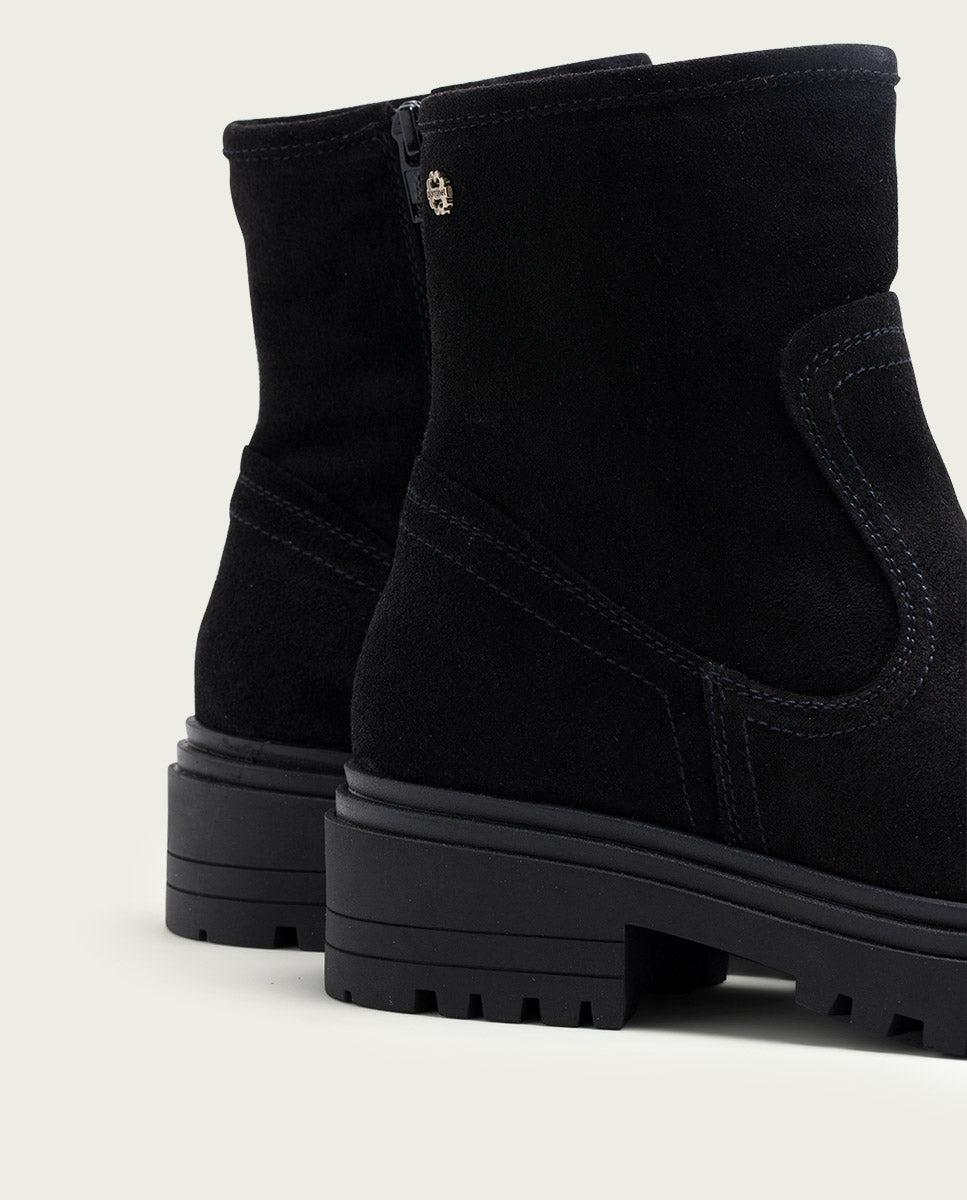 porronet BOTINES DE PIEL NEGROS CON CREMALLERA FIDES Última moda